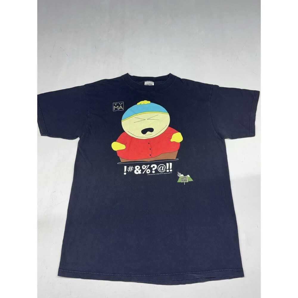Vintage South Park 90s 1997 Comedy Central Black T Shirt Cartman Mens XL Tultex